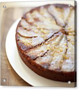 Upside Down Pear And Ginger Cake Acrylic Print