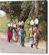 Rural India Acrylic Print