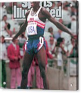 Usa Carl Lewis, 1992 Summer Olympics Sports Illustrated Cover Acrylic Print