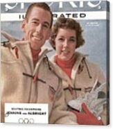 Usa Hayes Jenkins And Tenley Albright, 1956 Cortina Sports Illustrated Cover Acrylic Print