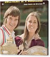 Usa Jimmy Connors And Usa Chris Evert, 1974 Wimbledon Sports Illustrated Cover Acrylic Print