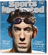 Usa Michael Phelps, 2008 Beijing Olympic Games Preview Sports Illustrated Cover Acrylic Print
