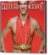 Usa Michael Phelps, 2008 Summer Olympics Sports Illustrated Cover Acrylic Print