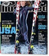 Usa Mikaela Shiffrin, 2014 Sochi Olympic Games Preview Sports Illustrated Cover Acrylic Print