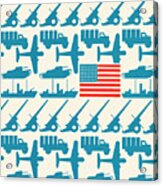 Usa Military Pattern Acrylic Print