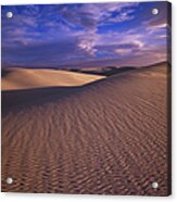 Usa, New Mexico, Sand Dunes Textured By Acrylic Print