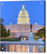 Usa, Washington Dc, Capitol Building Acrylic Print