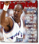 Utah Jazz Karl Malone, 1997 Nba Western Conference Sports Illustrated Cover Acrylic Print