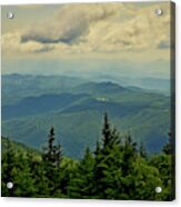 View From Mount Mitchell Acrylic Print