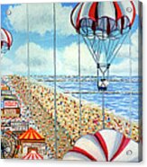 View From Parachute Jump Towel Version Acrylic Print