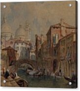 View Of Venice The Dome Of Santa Maria Acrylic Print