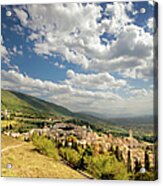 View Over Assisi Acrylic Print
