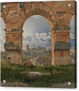 View Through Three Arches Of The Third Acrylic Print