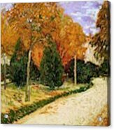 Vincent Van Gogh / 'autumnal Garden -the Public Park-', 1888, Oil On Canvas, 72 X 93 Cm. Acrylic Print