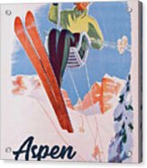 Vintage Aspen Ski Lift Acrylic Print