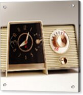 Vintage Clock Radio Acrylic Print
