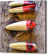 Vintage Fishing Lure Illustration Metal Print for Sale by