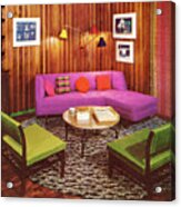 Vintage Livingroom Acrylic Print