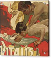 Vintage Poster For The Mineral Water Vitalis, 1895 Acrylic Print