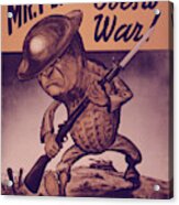 Mr Peanut goes to war Wall art Reproduction. vintage WW2 poster