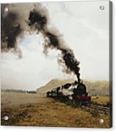 Vintage Steam Locomotive Acrylic Print
