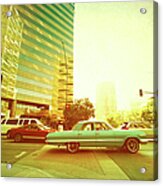 Vintage Style Photo Of Impala And Other Acrylic Print