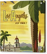 Vintage Travel Poster - Los Angeles Acrylic Print