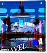 Vintage Twa Visit Asia Poster Acrylic Print