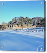 Walled Garden In The Snow Acrylic Print