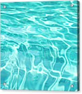 Water Pattern In A Swimming Pool Acrylic Print