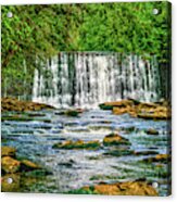 Waterfall On Vickery Creek Acrylic Print