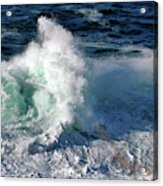 Wave And Rock Acrylic Print