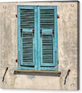 Weathered Window Of Cinque Terre Acrylic Print