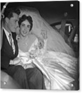 Wedding Of Elizabeth Taylor And Conrad Acrylic Print