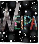 Weipa Art Sign White Dot Acrylic Print