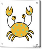 Whimsical Spotted Crab Acrylic Print