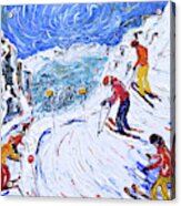 Whistler Bowl Ski Print Acrylic Print