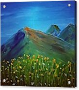 Wildflower Mountain Acrylic Print