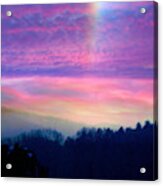 Winter Fire Rainbow Acrylic Print