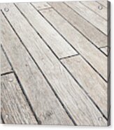 Wooden Decking Planks Acrylic Print