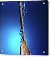 Wooden Spoon In Water Acrylic Print