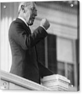 Woodrow Wilson Clenching Fist Acrylic Print