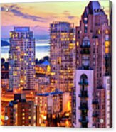 0361 Romantic Yaletown And English Bay Vancouver British Columbia Canada The Pacific North West Acrylic Print