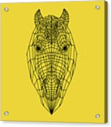 Yellow Horse Acrylic Print