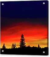 Yellowstone Sunset Acrylic Print
