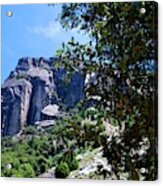 Yosemite Rock Formation Through Trees 3 Acrylic Print