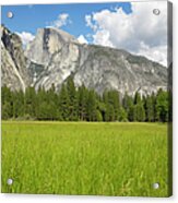 Yosemites Half Dome In The Spring Acrylic Print