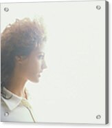 Young Woman, Profile Soft Focus Acrylic Print