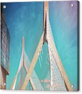 Zakim Bridge Boston Massachusetts Acrylic Print