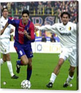Julio Cruz Of Bologna And Omar Milanetto Of Modena In Action... Acrylic Print